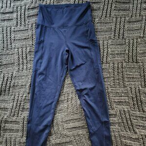 American Eagle, Navy Blue, Everything Pocket Leggings, Medium Long